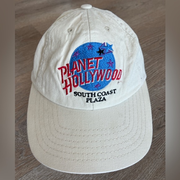 Vintage Planet Hollywood South Coast Plaza Hat Snapback Cap Made in USA - Picture 1 of 8